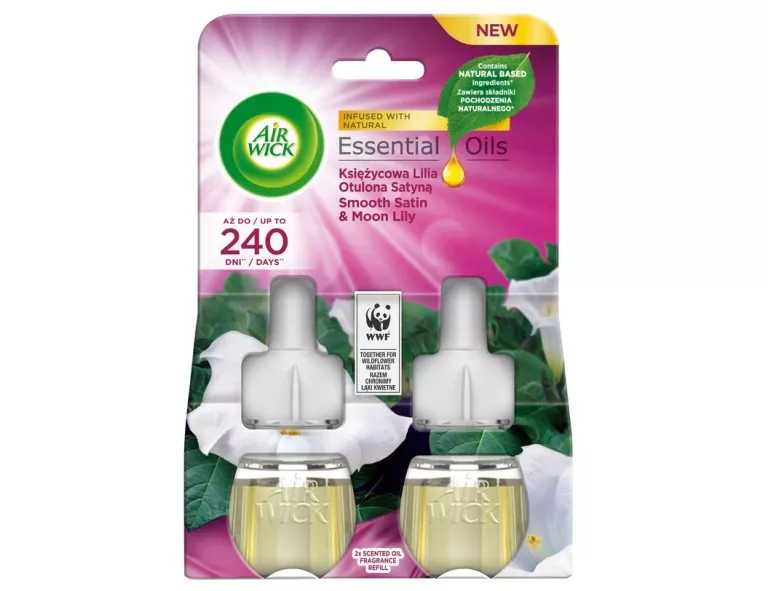 AIR WICK WKŁAD ELEKTRYCZY DO ODŚWIEŻACZA KSIĘŻYCOWA LILIA SATYNA 2 X 19ML