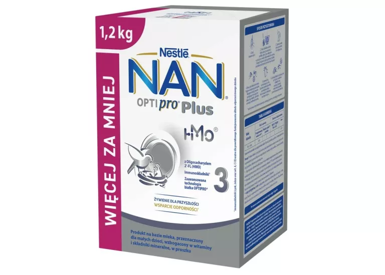 NAN OPTIPRO PLUS 3 MLEKO MODYFIKOWANE 12M+ 1,2 KG