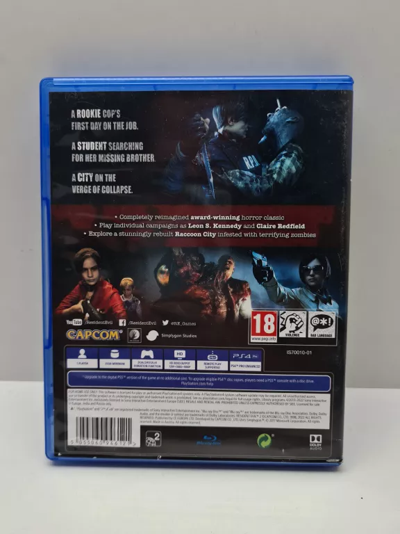 GRA PS4 RESIDENT EVIL 2 REMAKE