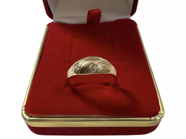 ZŁOTY PIERŚCIONEK PRÓBY 583 / R. 23 / 3,84G!