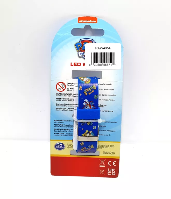 ZEGAREK CYFROWY LED DLA DZIECI - PAW PATROL
