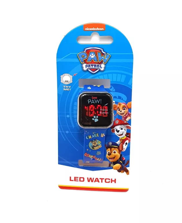 ZEGAREK CYFROWY LED DLA DZIECI - PAW PATROL
