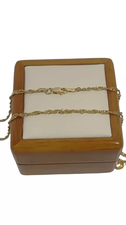 ZŁOTY ŁAŃCUSZEK SINGAPUR PR585 2,12G 50CM