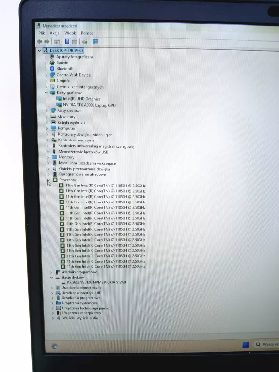 LAPTOP DELL PRECISION 7760 I7 32GB 512GB NVIDIA