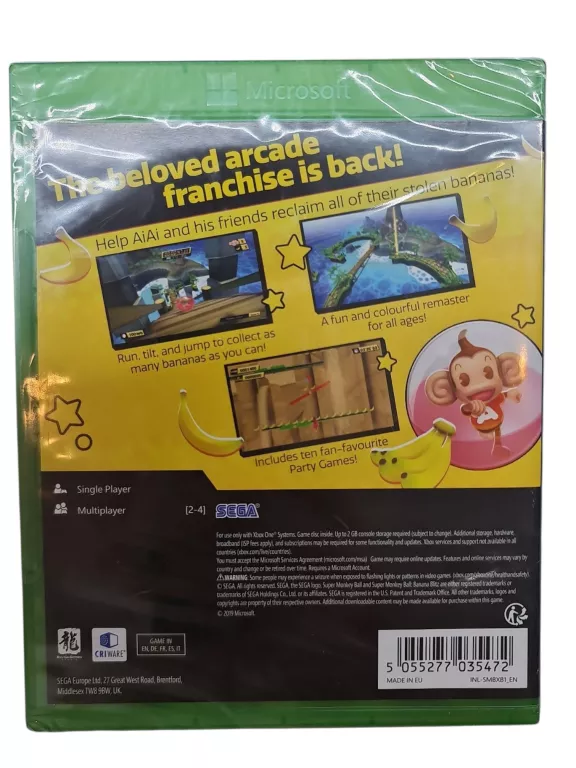 GRA XBOX ONE SUPER MAŁPA PIŁKA: BANANA BLITZ HD FOLIA