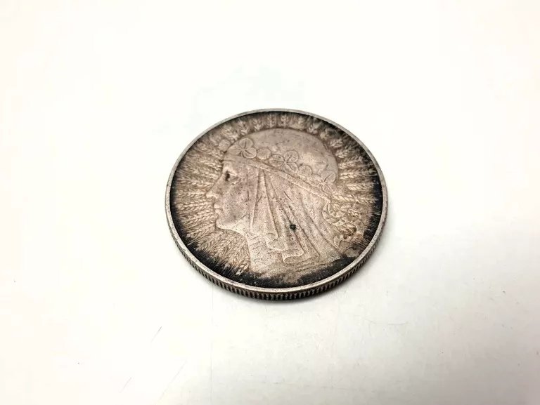 MONETA 10 ZŁOTYCH 1933 GŁOWA KOBIETY ZE ZNAKIEM MENNICY
