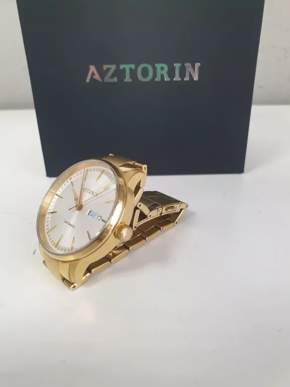 ZEGAREK AZTORIN A080.G369 KWARCOWY, SZAFIROWE + PARAGON, OCZKA DODATKOWE