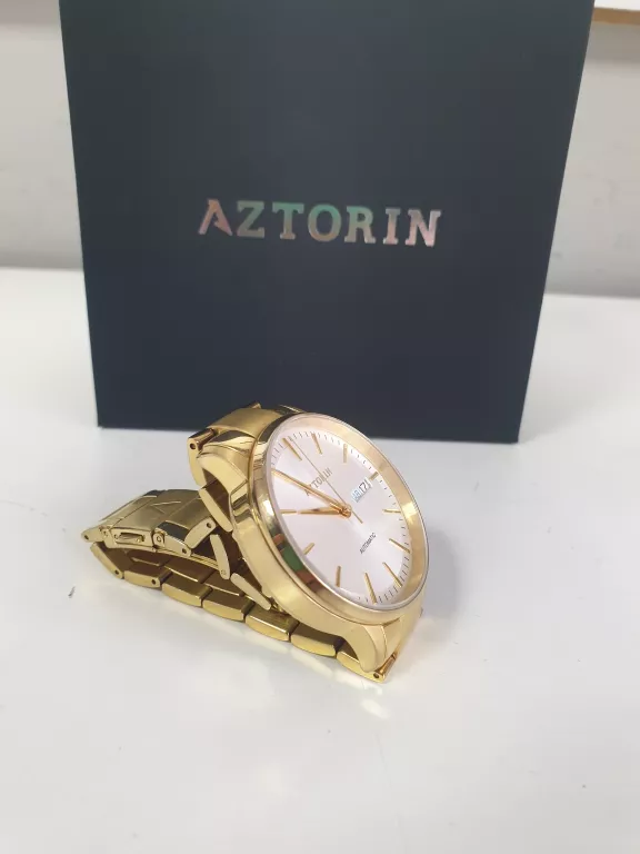 ZEGAREK AZTORIN A080.G369 KWARCOWY, SZAFIROWE + PARAGON, OCZKA DODATKOWE