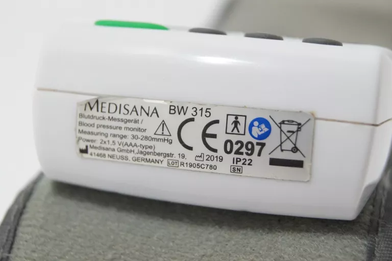 CIŚNIENIOMIERZ MEDISANA BW 315