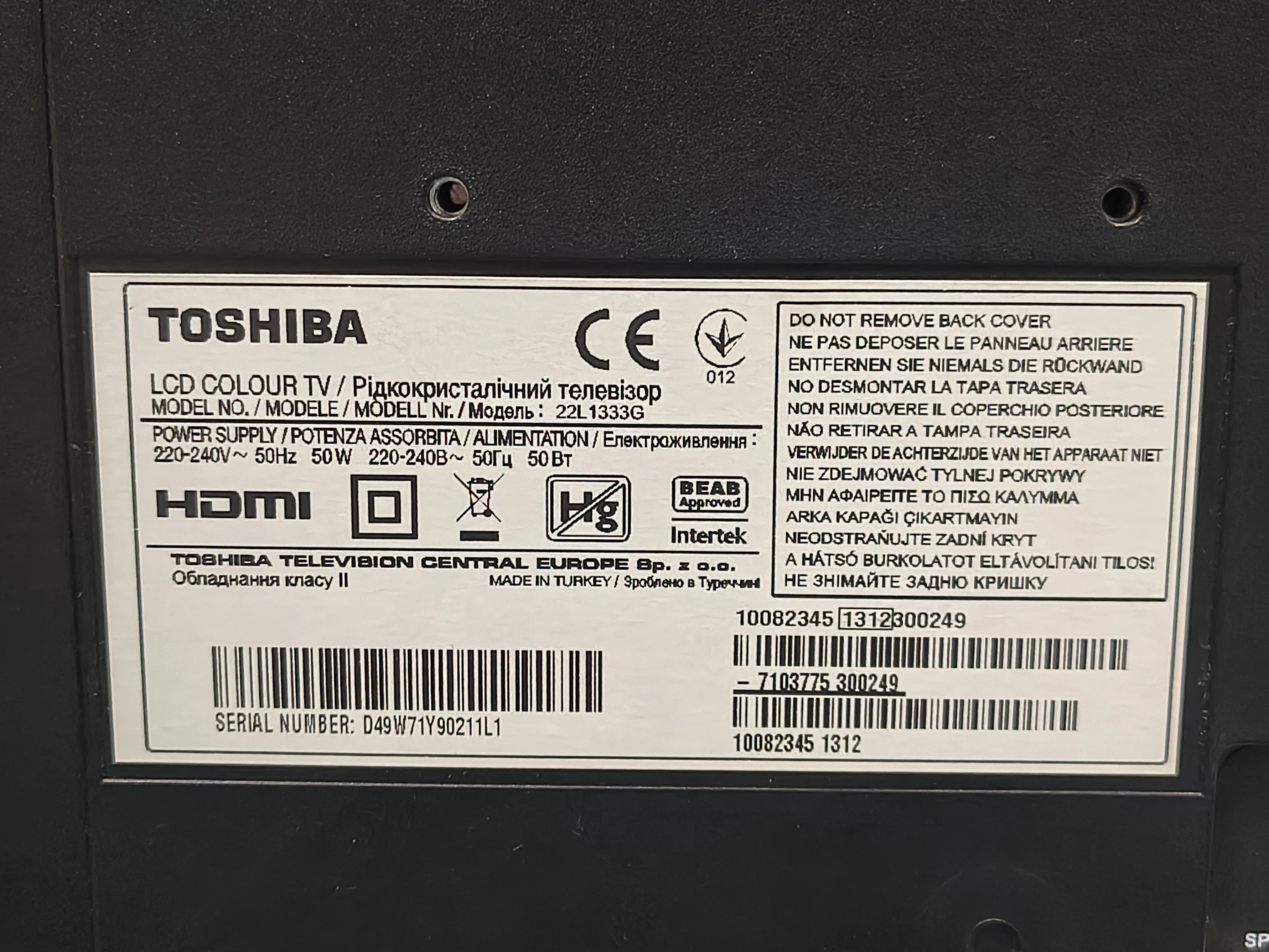 telewizor-tv-toshiba-22l1333g-bez-pilota-kod-producenta-22l1333g