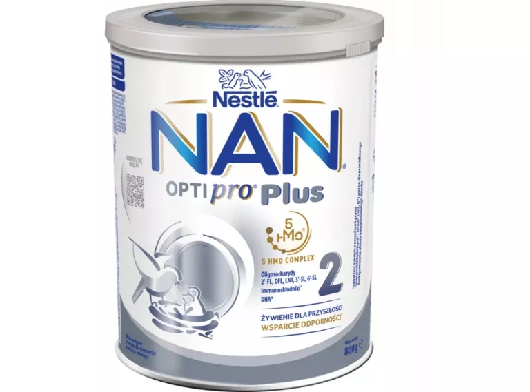 NESTLE NAN OPTIPRO PLUS 2 HMO MLEKO NASTĘPNE DLA NIEMOWLĄT POWYŻEJ 6 MIESI