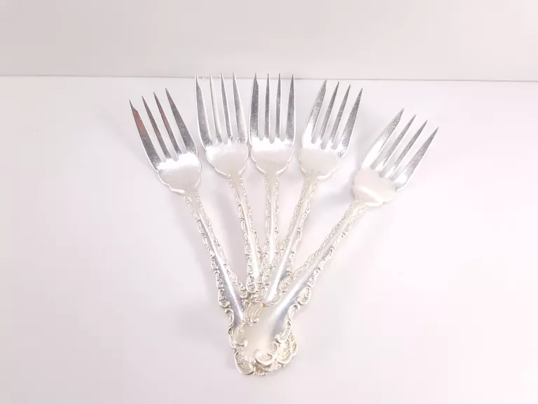 ZESTAW 5 SREBRNYCH WIDELCZYKÓW BIRKS STERLING 197G