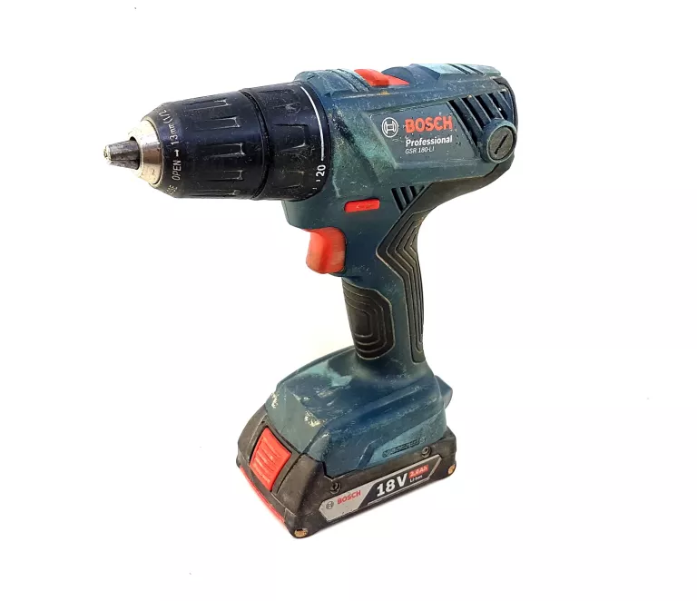 WKRĘTARKA BOSCH GSR 180-LI 18V 2X AKU-ŁADOWARKA WALIZKA