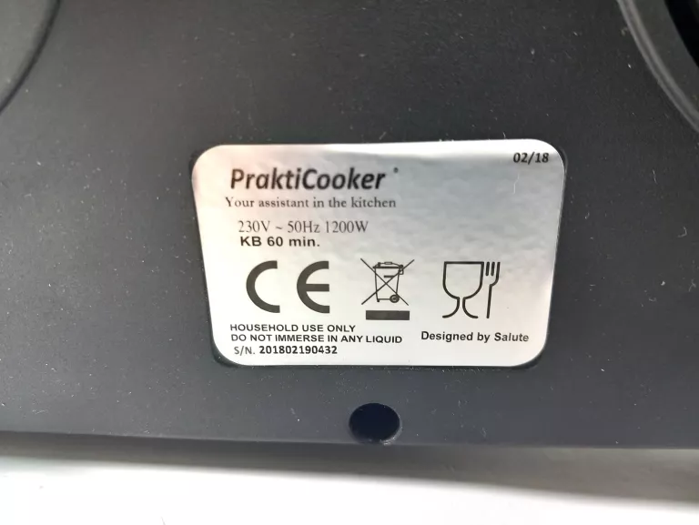 WIELOFUNKCYJNY ROBOT KUCHENNY SALUTE PRAKTICOOKER KPL IGŁA