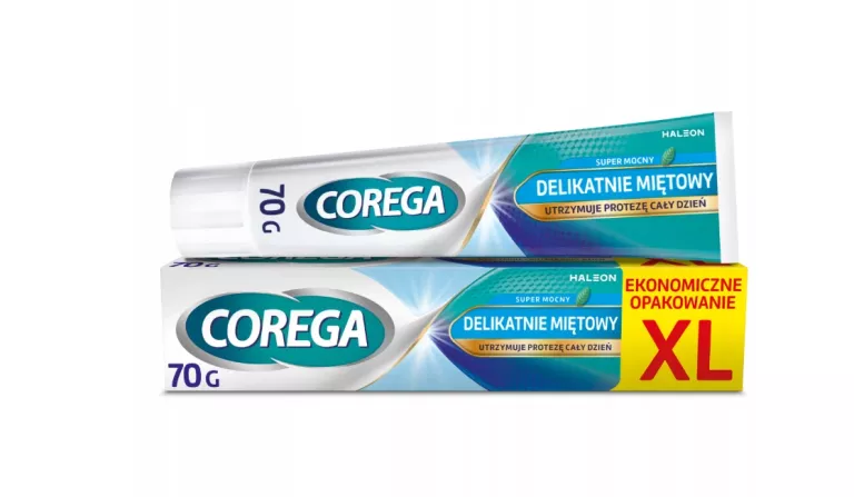 COREGA KREM MOCUJĄCY DO PROTEZ ZĘBOWYCH SUPER MOCNY, DELIKATNIE MIĘTOWY 70