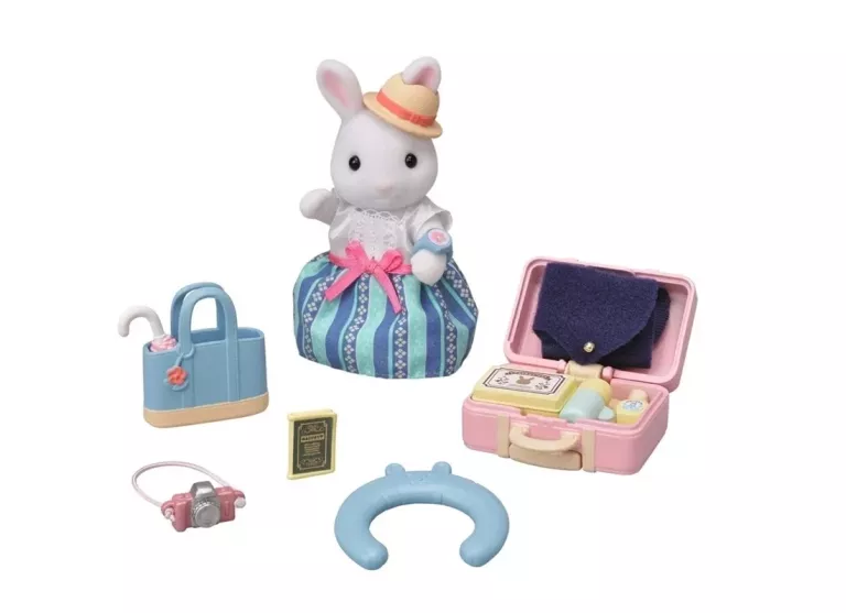 SYLVANIAN FAMILIES - MAMA BIAŁY KRÓLIK I WEEKENDOWY ZESTAW PODRÓŻNY