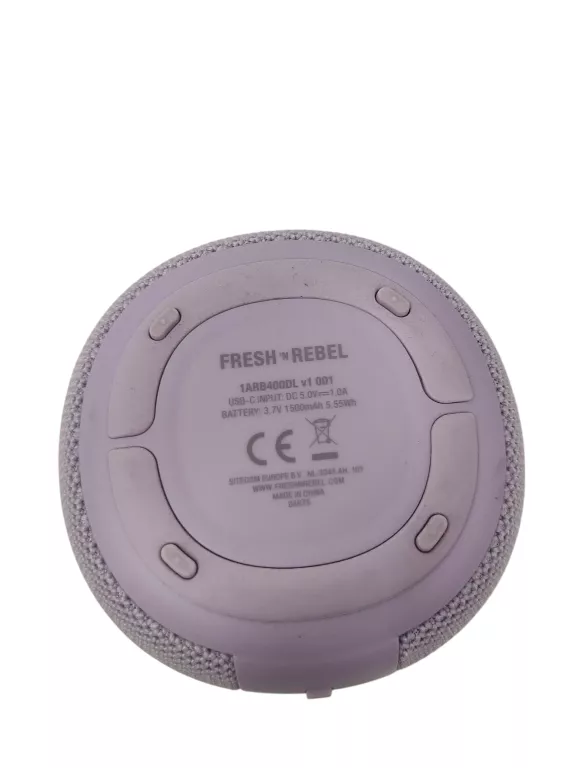 GŁOŚNIK BEZPRZEWODOWY FRESH 'N REBEL LED 5W FIOLET