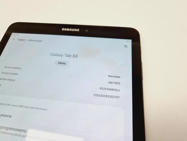 TABLET SAMSUNG SM-T825 GALAXY TAB S3 LTE 32 GB