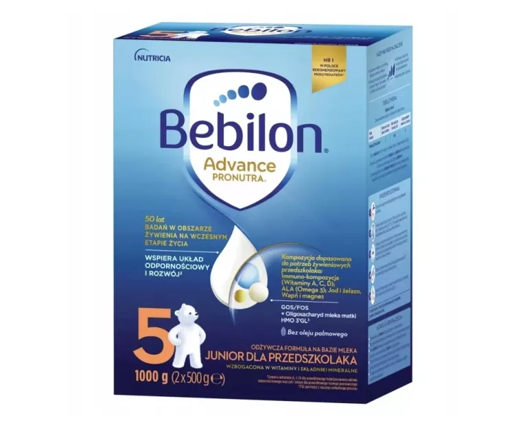 BEBILON 5 ADVANCE PRONUTRA JUNIOR NA BAZIE MLEKA DLA PRZEDSZKOLAKA, 1000 G
