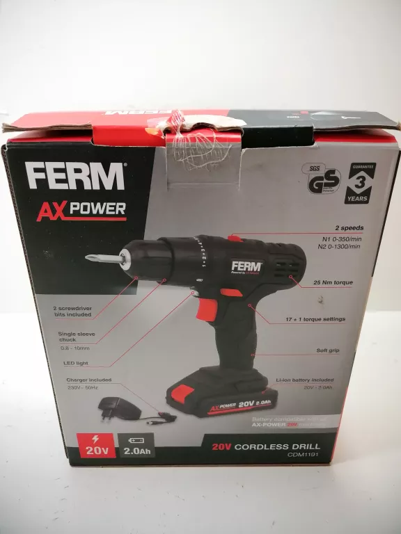 WKRĘTARKA FERM 20V