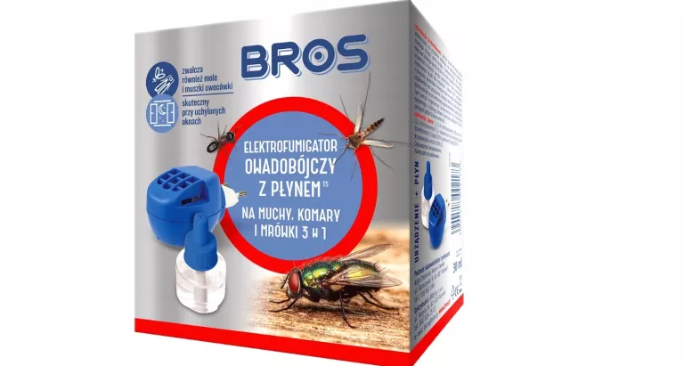 ELEKTROFUMIGATOR PŁYN 3W1 NA MUCHY,KOMARY, MRÓWKI