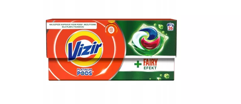 VIZIR + FAIRY EFFECT PODS KAPSUŁKI DO PRANIA, 26 PRAŃ
