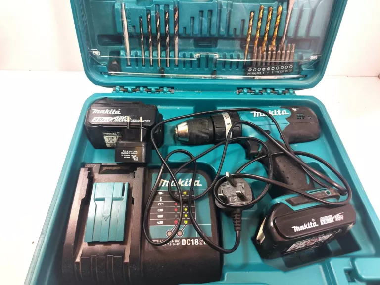 MAKITA DHP453 + 2 AKU + ŁAD WAL