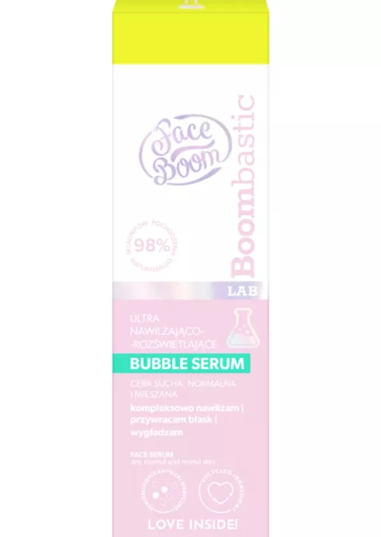 FACEBOOM BOOMBASTIC SERUM DO TWARZY ULTRA NAWILŻAJĄCE ROZŚWIETLAJĄCE