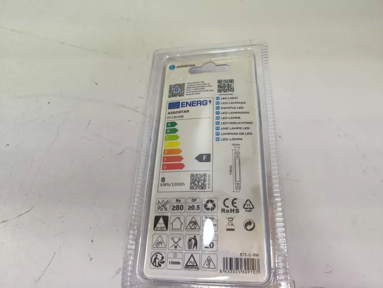ŻARNIK LED ŻARÓWKA R7S 9W 118MM 1000LM 6500K ZIMNA