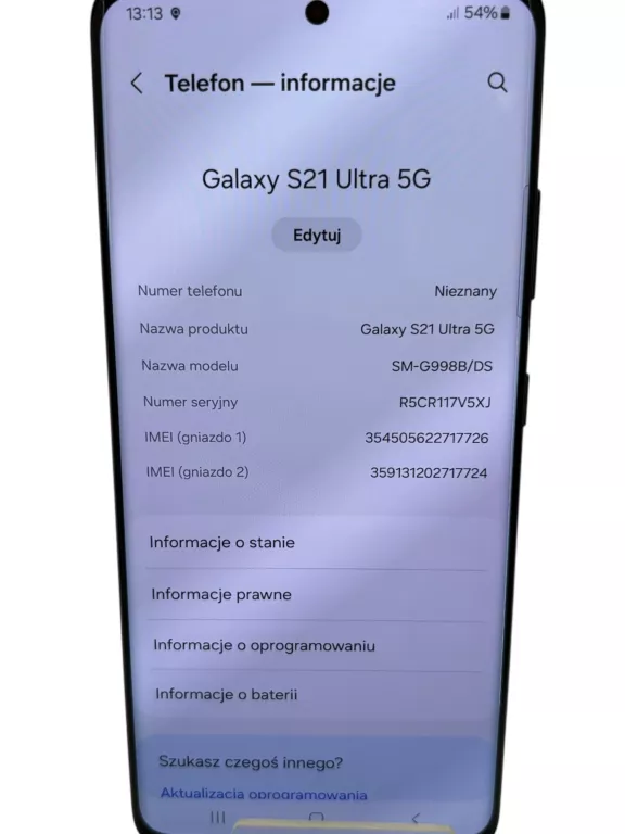 SAMSUNG GALAXY S21 ULTRA 5G 12/128GB KOMPLET