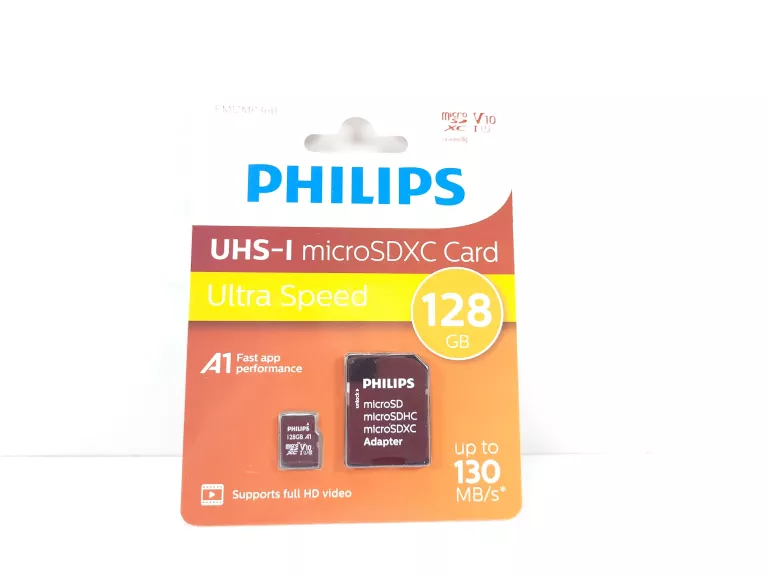 PHILIPS KARTA PAMIĘCI UHS-I MICROSDXC ULTRA SPEED 128GB 130MB/S