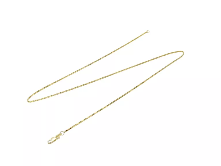 ZŁOTY ŁAŃCUSZEK KOSTKA P:585 2,27G 50CM