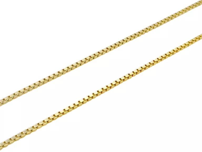 ZŁOTY ŁAŃCUSZEK KOSTKA P:585 2,27G 50CM