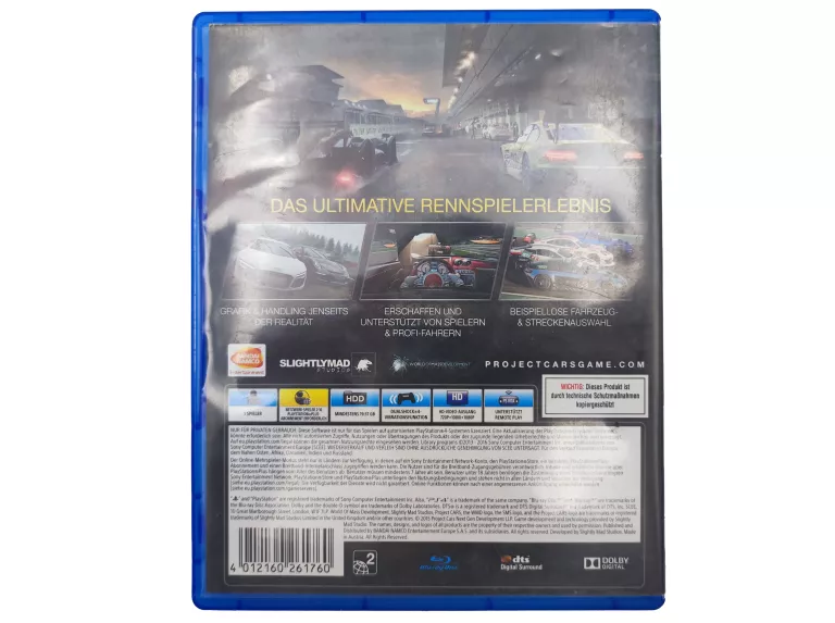 GRA PS4 PROJECT CARS