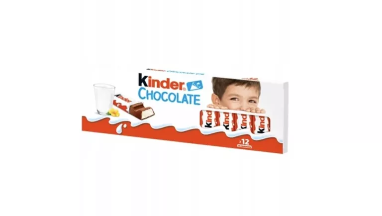 KINDER CHOCOLATE BATONIKI Z MLECZNEJ CZEKOLADY Z NADZIENIEM MLECZNYM 150 G