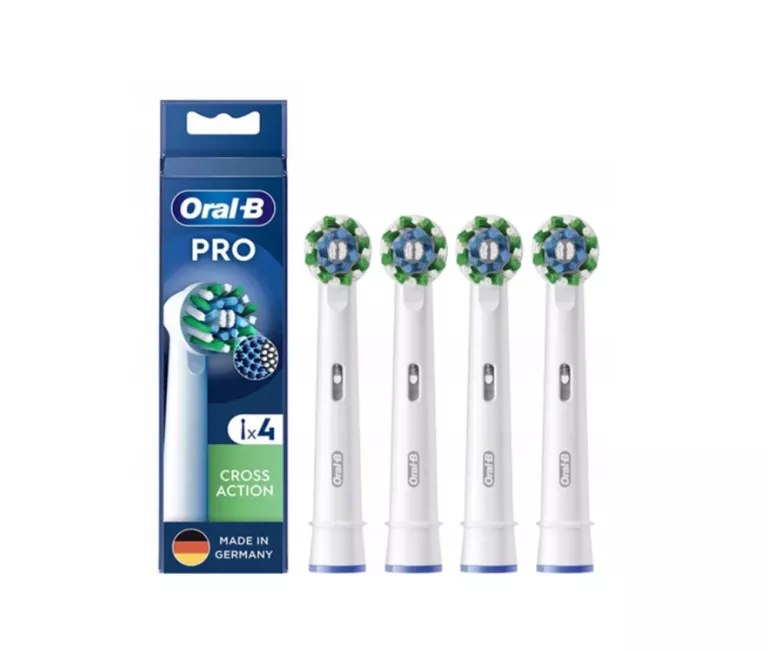 ORAL-B PRO CROSS ACTION KOŃCÓWKI DO SZCZOTECZEK ELEKTRYCZNYCH, 4 SZTUKI