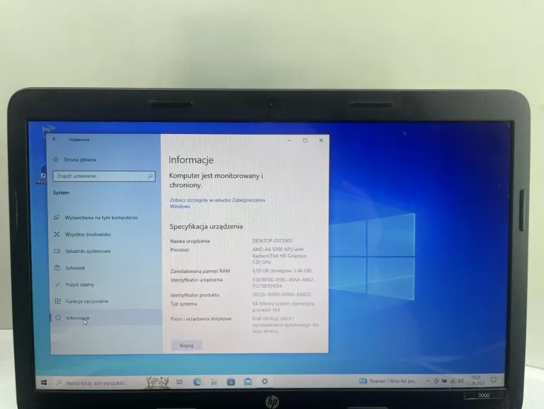 LAPTOP HP 2000-2D70NR