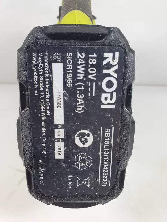 WYRZYNARKA AKUMULATOROWA RYOBI R18JS Z AKUMULATOREM 1,3AH