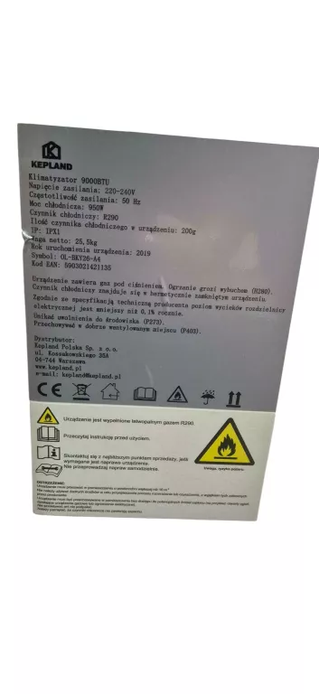 KLIMATYZATOR KEPLAND 9000 BTU 3W1