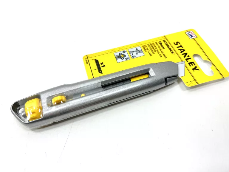 STANLEY NÓŻ INTERLOCK METALOWY OSTRZE ŁAMANE 18 MM 10-018