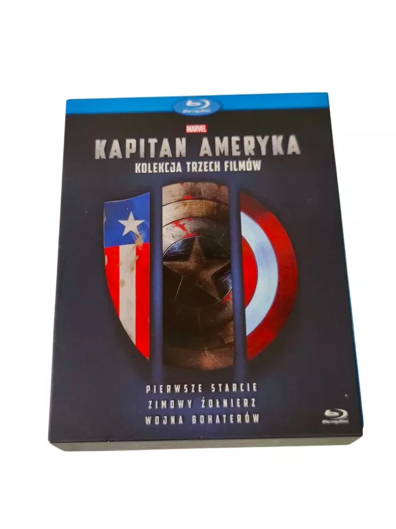 KAPITAN AMERYKA KOLEKCJA TRZECH FILMÓW TRYLOGIA BLURAY