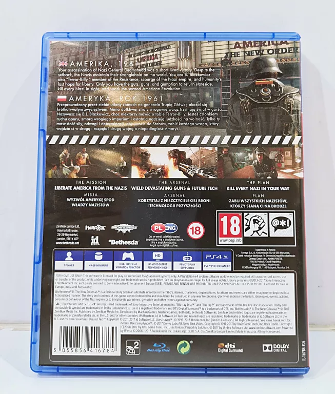 PS4 WOLFENSTEIN II: THE NEW COLOSSUS