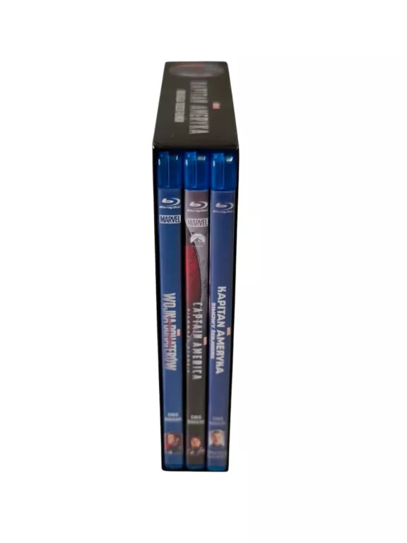 KAPITAN AMERYKA KOLEKCJA TRZECH FILMÓW TRYLOGIA BLURAY