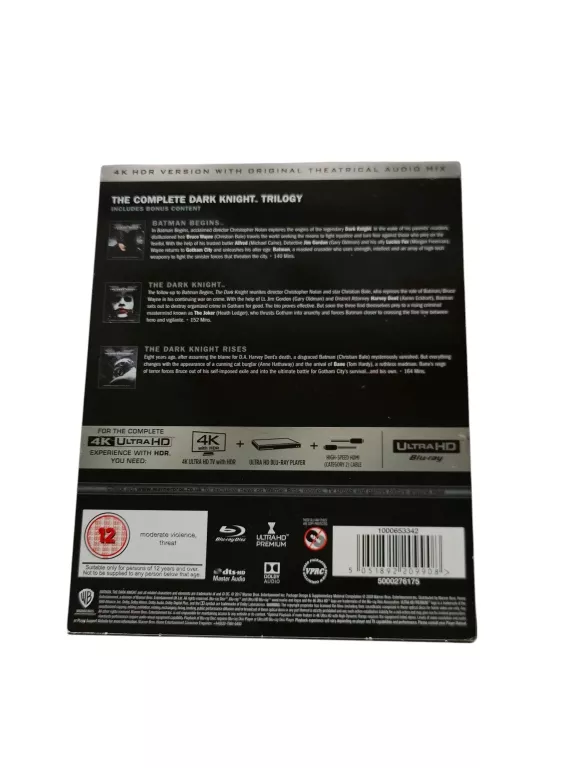 BATMAN TRYLOGIA BLURAY 4K UHD