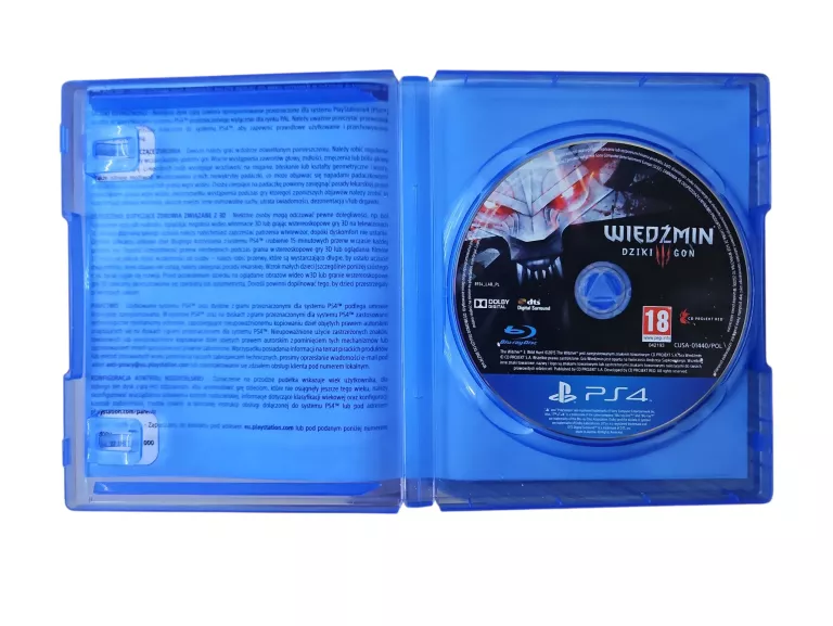 GRA WIEDŹMIN DZIKI GON PS4 + DODATKI