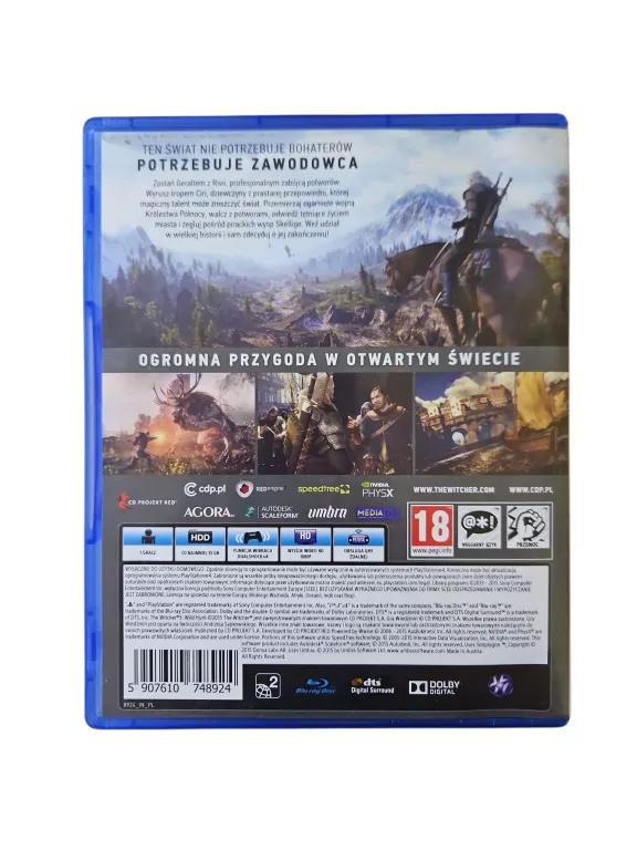 GRA WIEDŹMIN DZIKI GON PS4 + DODATKI