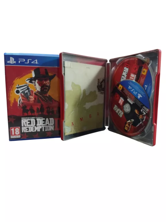 GRA RED DEAD REDEMPTION II STEELBOOK MAPA PS4