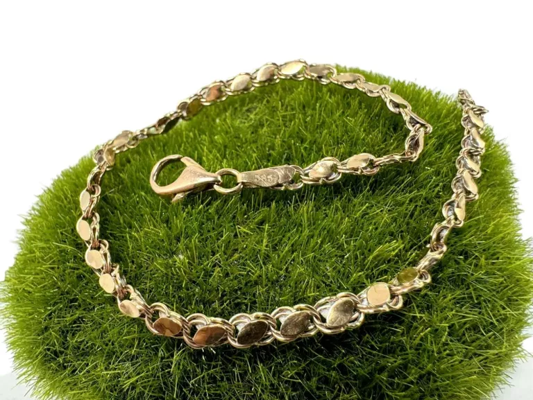 ZŁOTA BRANSOLETKA SPLOT ,,ZIARENKA KAWY,, PR: 585 W: 3,89G DŁ: 23CM