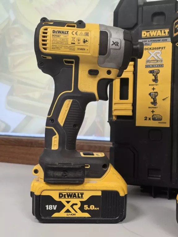 ZESTAW DEWALT DCK268 WKRĘTARKA DCD791 + ZAKRĘTARKA DCF887 3X AKU