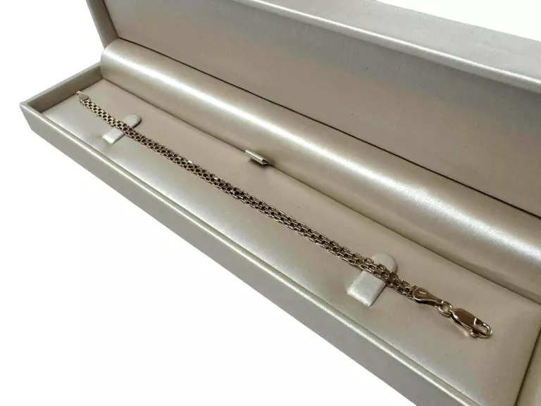 ZŁOTA BRANSOLETKA SPLOT BISMARCK PR: 585 W: 5,59G DŁ: 19,5CM